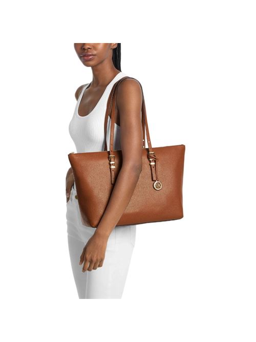 Quinn Large Tote Bag in Hammered Leather MICHAEL KORS | 30T6GQNT7LI230
